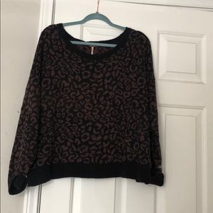 Free People Leopard Sweater
